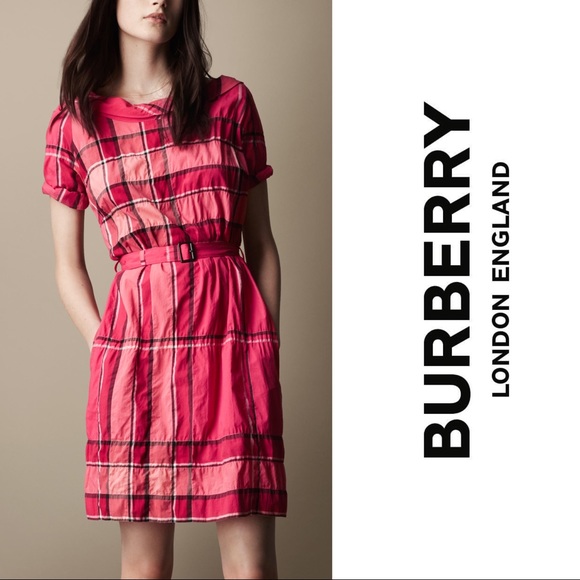 burberry pink dress
